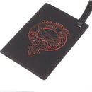 Abernethy Clan Crest Engraved PU Leather Luggage Tag showcasing a stylish and personalized travel accessory perfect for identifying your luggage.