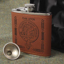 Aiton Clan Crest PU Leather Covered Hip Flask
