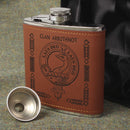 Arbuthnot Clan Crest PU Leather Covered Hip Flask