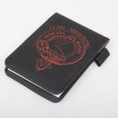 Armstrong Clan Crest Engraved Leather Small Notebook showcasing its durable real leather exterior and unique laser engraved clan crest design, perfect for stylish note-taking.