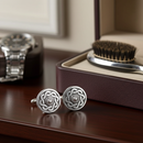 Celtic Shield Polished Cufflinks
