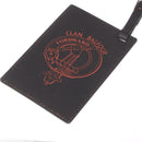 Balfour Clan Crest Engraved PU Leather Luggage Tag - stylish travel accessory showcasing personalized clan pride and durable design for easy luggage identification.