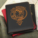 Borthwick Clan Crest Leather Passport Cover