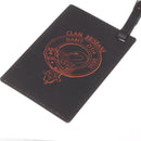 Brisbane Clan Crest Engraved PU Leather Luggage Tag