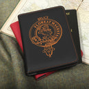 Bruce Clan Crest Leather Passport Cover