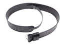 Grained Black Leather Kilt Belt