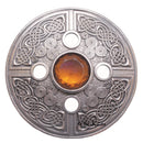 Celtic Spiral Plaid Brooch
