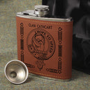 Cathcart Clan Crest PU Leather Covered Hip Flask