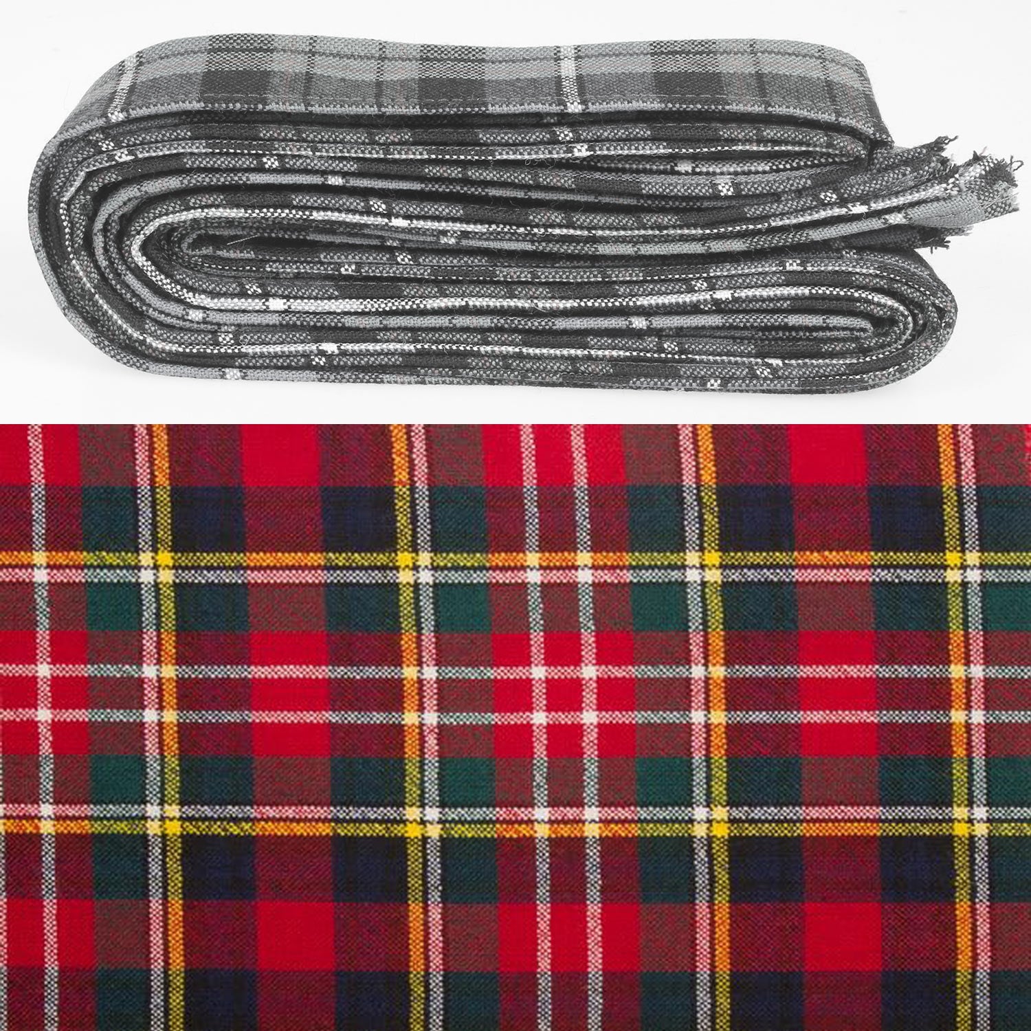 Wool Strip Tartan Ribbon - 54