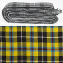 Wool Strip Ribbon in Cornish Tartan, perfect for weddings or any occasion, featuring multiple widths and versatile uses.