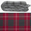 Wool Strip Ribbon in Crawford Modern Tartan - 5 strips available, perfect for weddings and versatile decor, showcasing the rich texture and unique tartan pattern.