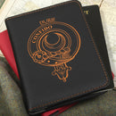 Durie Clan Crest Leather Passport Cover