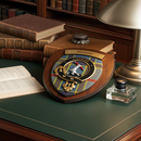 Handmade Clan Crest Plaque on Real Tartan