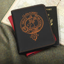 Forbes Clan Crest Leather Passport Cover