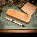 Clan Crest Wooden Pen Case With Matching Pen