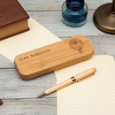 Clan Crest Wooden Pen Case With Matching Pen