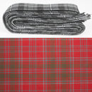 Wool Strip Ribbon in Grant Weathered Tartan - 5 Strips, Choose your Width, perfect for wedding trimmings, decorations, and crafts.