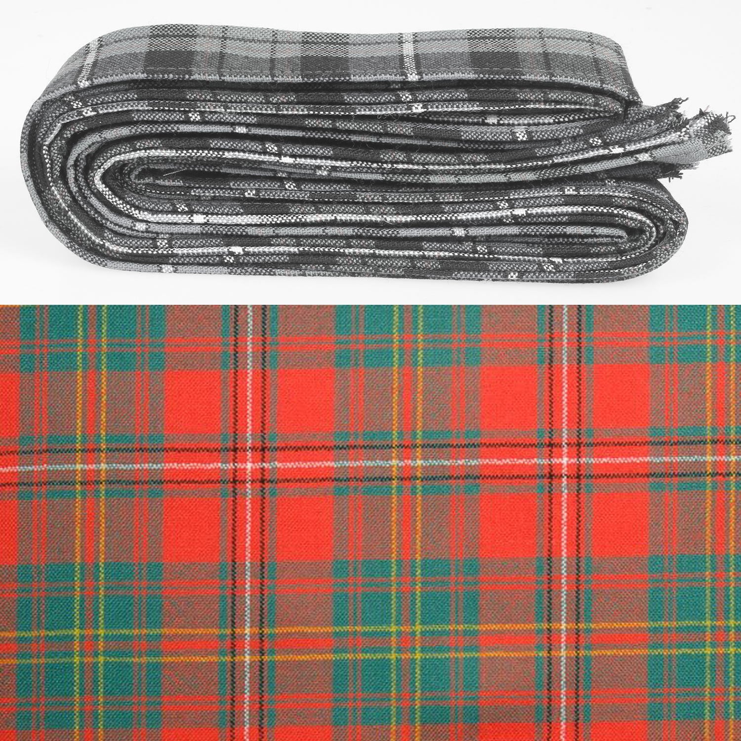 Hay Ancient Tartan Wool Ribbon Strips