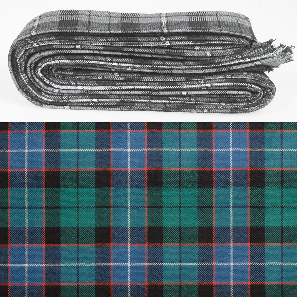 Hunter Strong Ribbon Hunter Tartan Wool Ribbon - 5 Strips