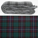 Wool Strip Ribbon in Hunter Modern Tartan - 5 Strips, Choose your Width