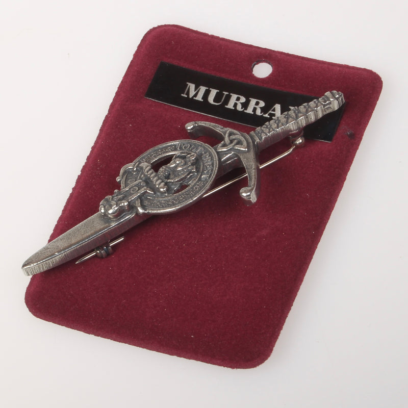 Clan Crest Pewter Kilt Pin with Murray Crest