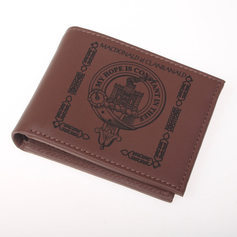 MacDonald of Clanranald Clan Crest Real Leather Wallet