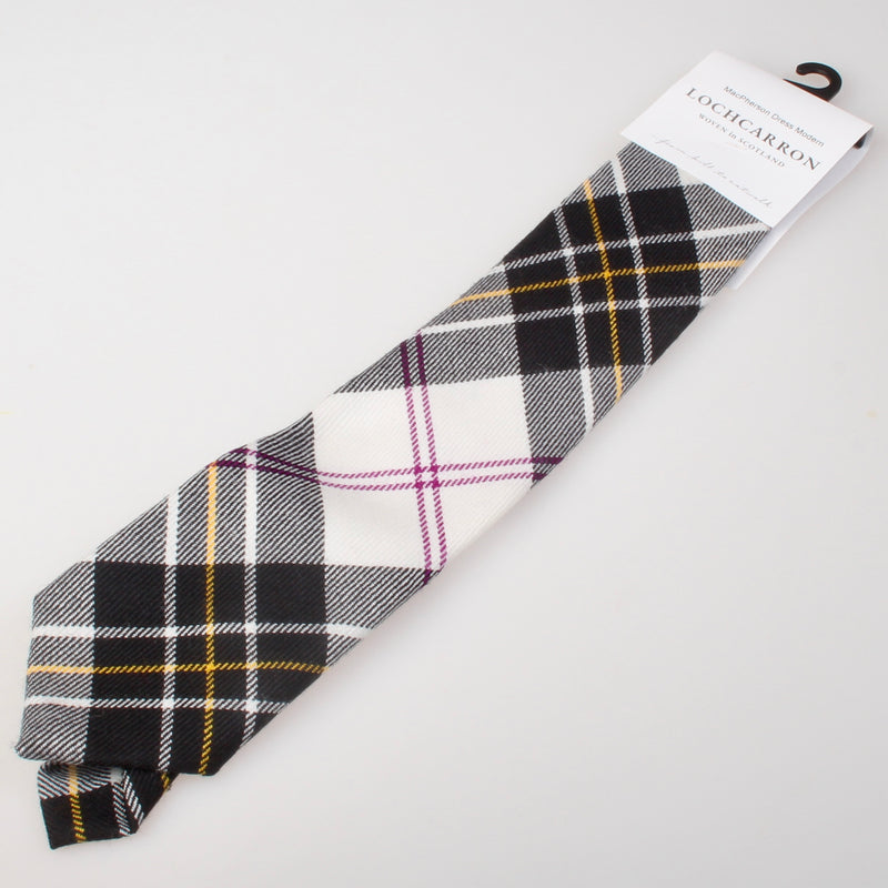 Luxury Pure Wool Tie in MacPherson Dress Modern Tartan