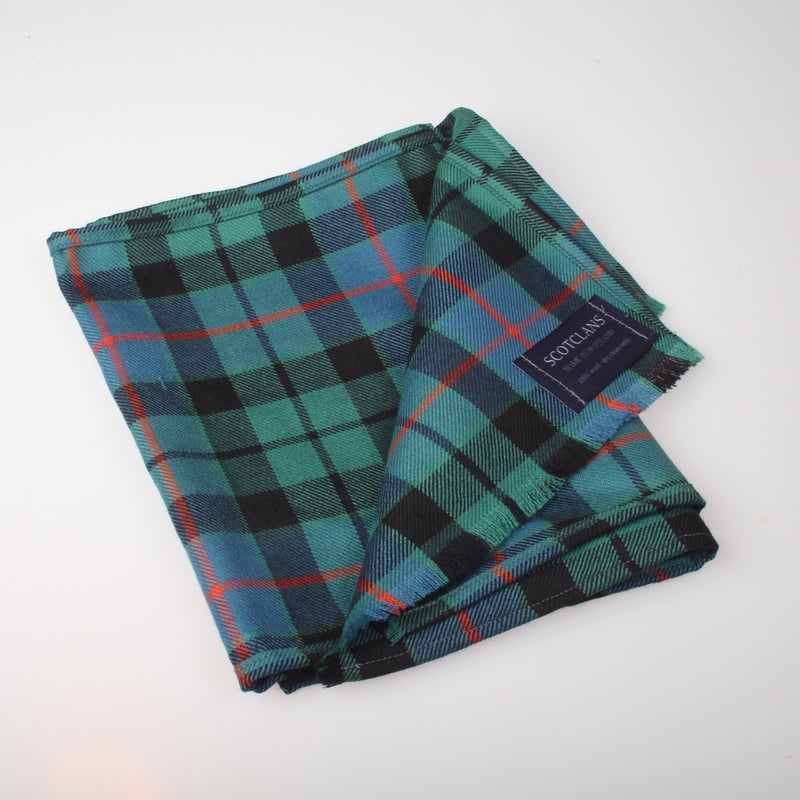 Luxury Lightweight Scarf in Morrison Green Ancient Tartan