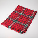 Luxury Lightweight Scarf in Morrison Red Modern Tartan