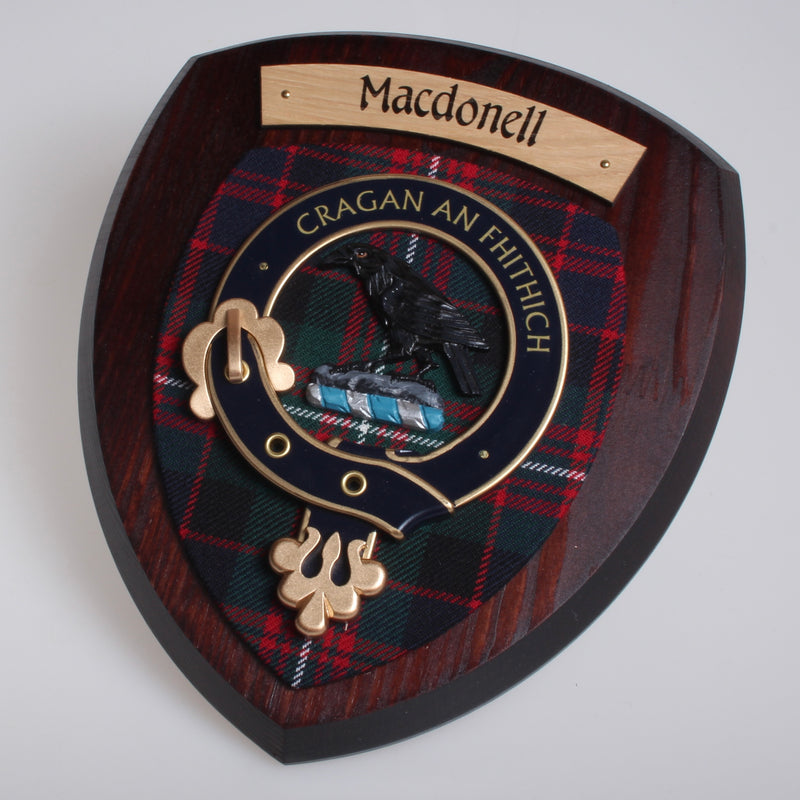 MacDonell Clan Crest Plaque