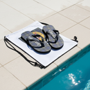 Gunn Tartan Flip Flops With Matching Bag