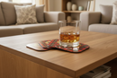 Stewart Clan Crest and Tartan Wooden Coaster 4 Pack