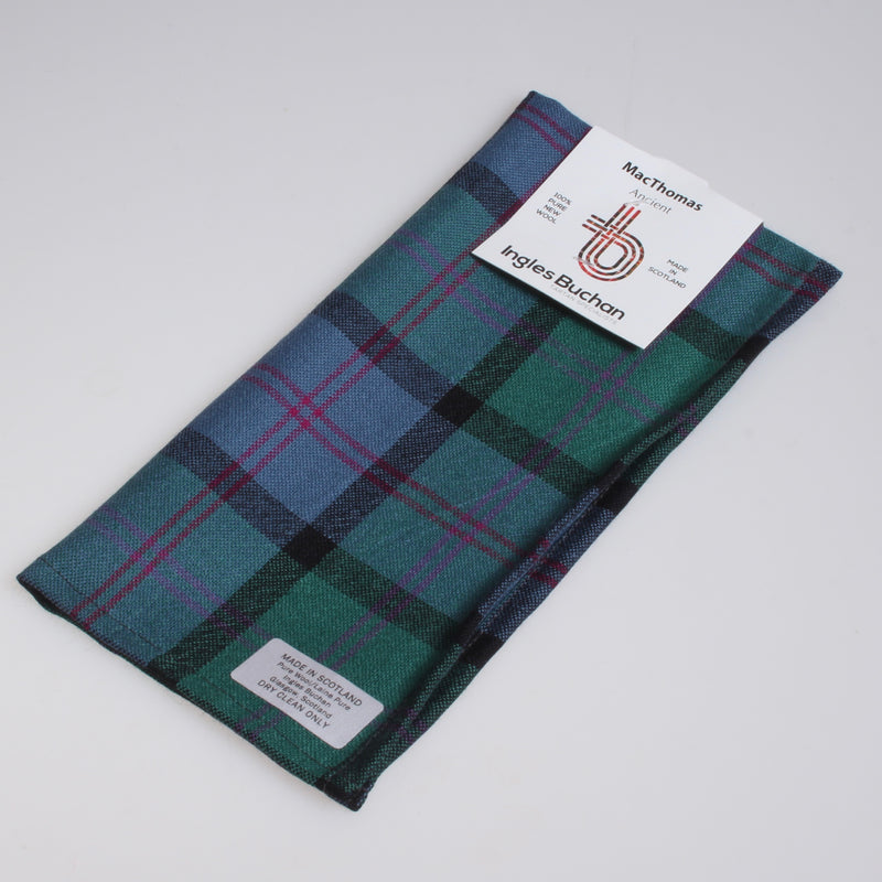 Wool Tartan Pocket Square in MacThomas Ancient Tartan