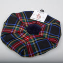 Unisex Wool Tam in Stewart Black Tartan