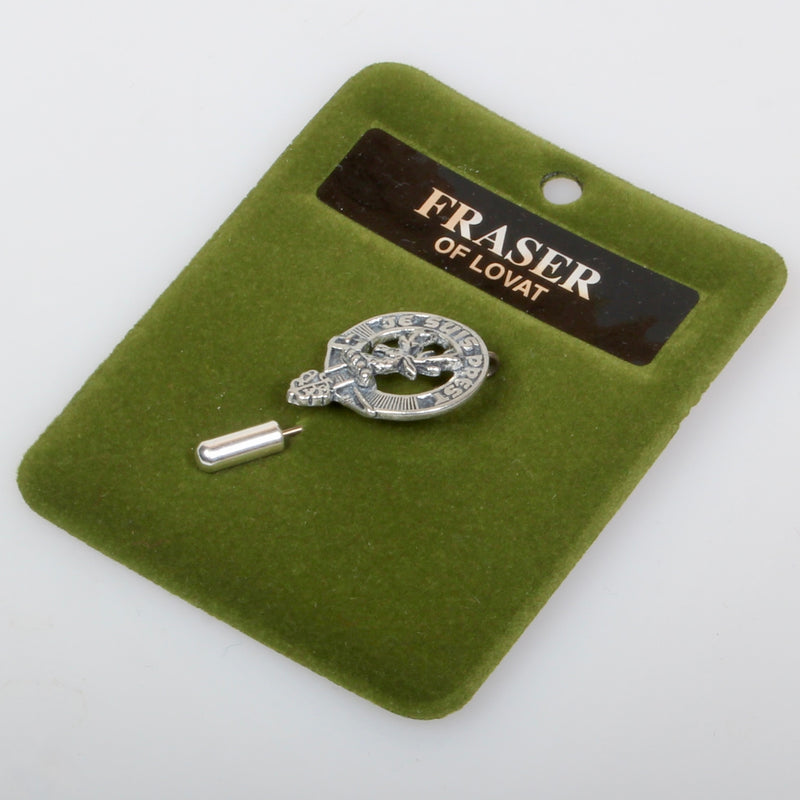 Fraser of Lovat Clan Crest Pewter Tie Pin