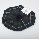 Unisex Wool Tam in Robertson Hunting Modern Tartan, a stylish lightweight worsted wool hat perfect for keeping warm while showcasing a classic tartan pattern.