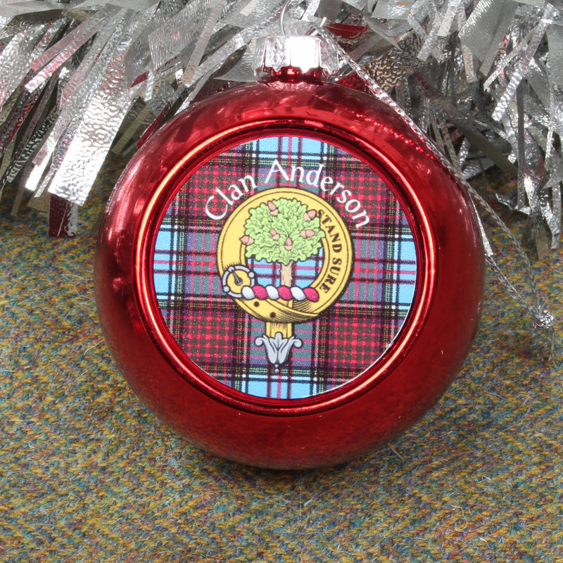 Small Clan Crest Christmas Bauble.