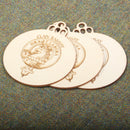 Ramsay Clan Crest Woodcraft Christmas Ornaments - 3 Pack