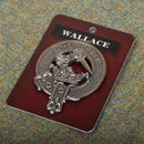 Wallace Clan Crest Badge in Pewter