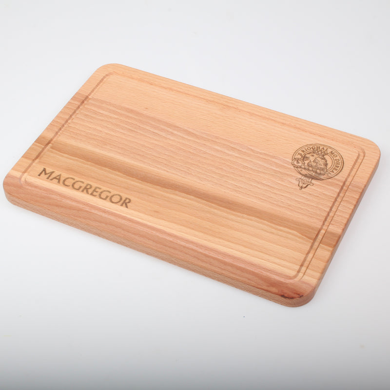 MacGregor Clan Crest Engraved Wooden Chopping board