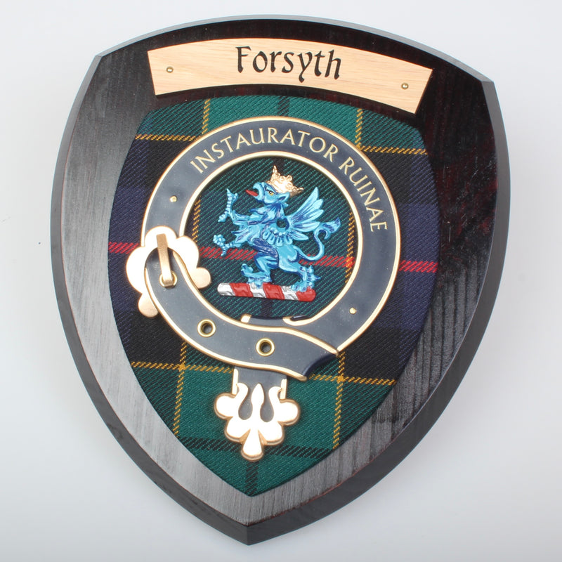 Forsyth Clan Crest Wall Plaque.