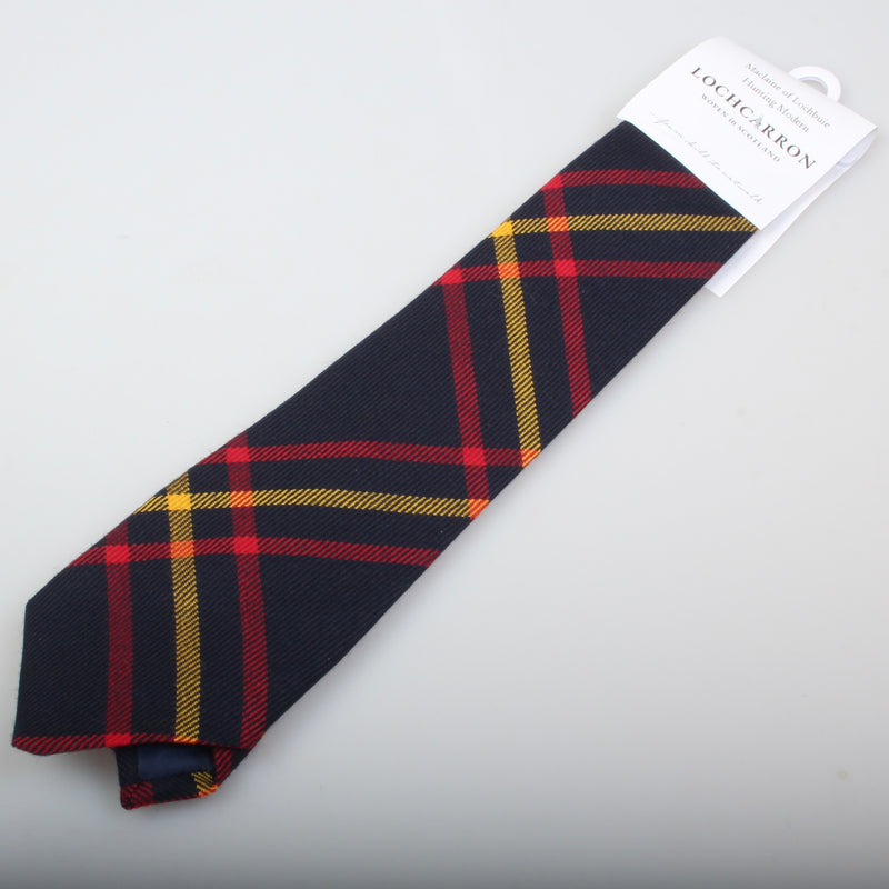 Luxury Pure Wool Tie in MacLaine of Lochbuie Hunting Modern Tartan