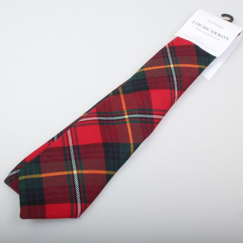 Luxury Pure Wool Tie in Boyd Modern Tartan
