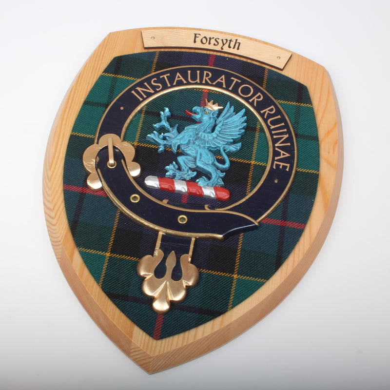 Forsyth Clan Crest Wall Plaque.