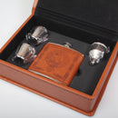 MacPherson Clan Crest Hip Flask Gift Set - Boxed