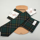 Tie and Pocket Square Gift Set - Any Tartan showcasing vibrant crimson tones and intricate weave, perfect for formal events and celebrating Scottish heritage.
