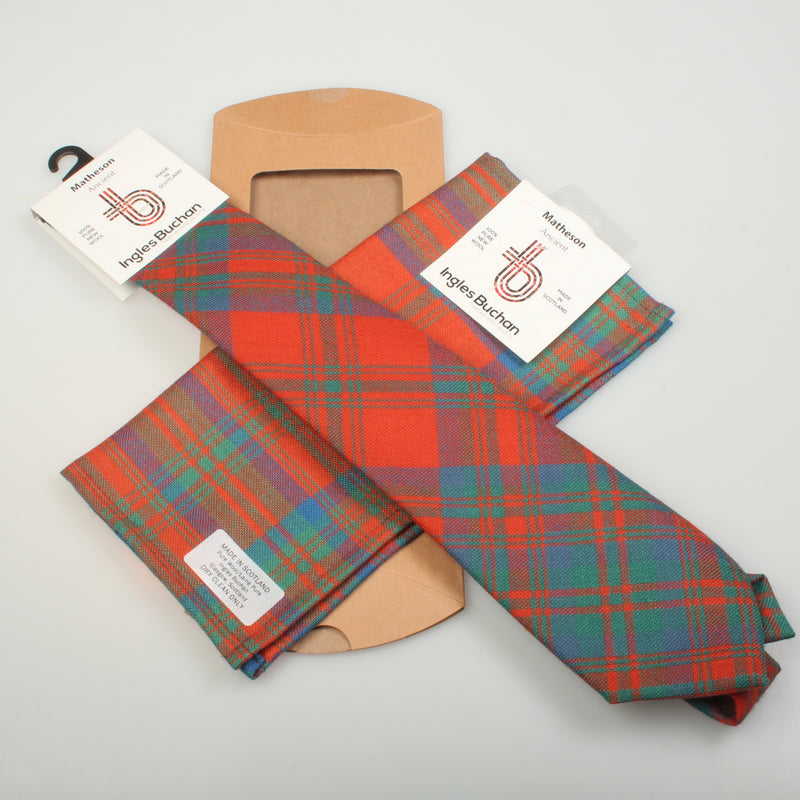 Wool Tartan Pocket Square in Campbell of Argyll Modern Tartan