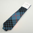 Luxury Pure Wool Tie in MacKay Blue Ancient Tartan