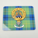 Johnstone Clan Crest and Tartan Place Mats - Set of Four