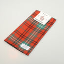 Wool Tartan Pocket Square in Morrison Red Ancient Tartan.